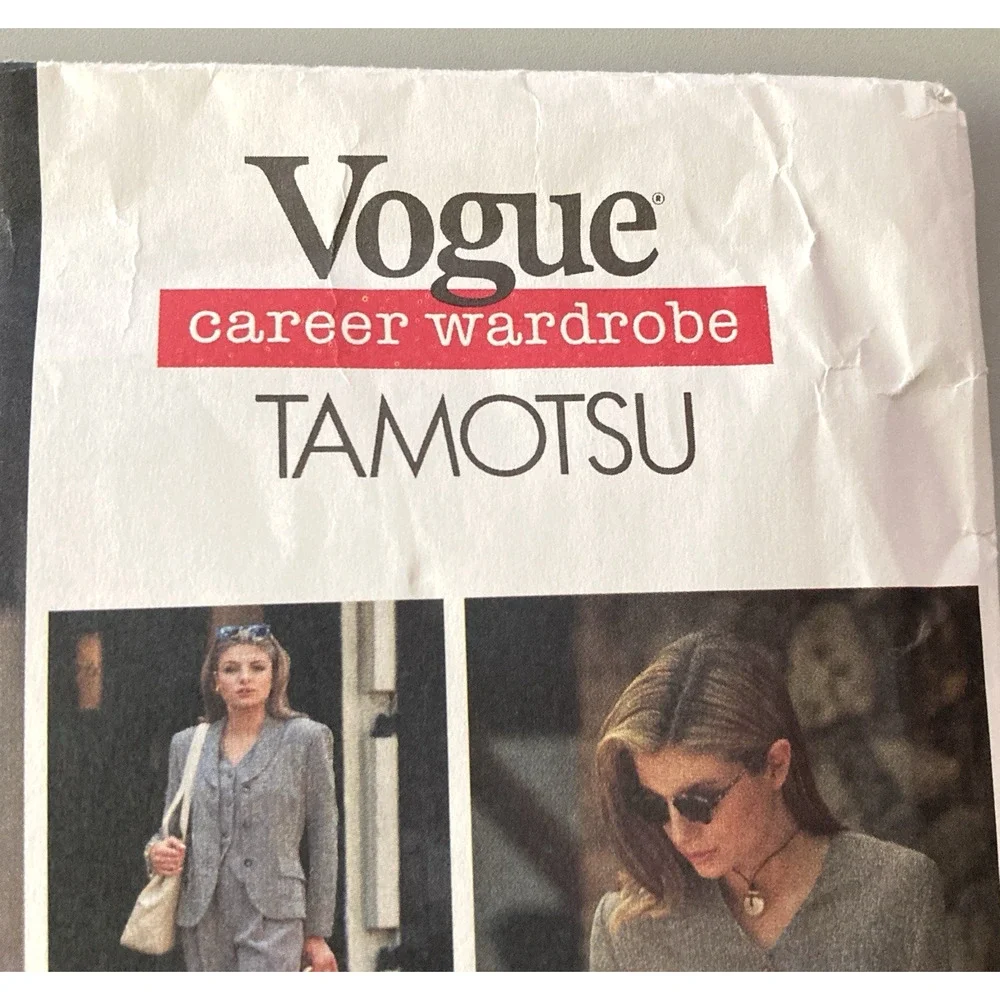 Vogue 1546 Tamotsu Career Wardrobe Separates Pattern Business Sz 18-20 Uncut 90s